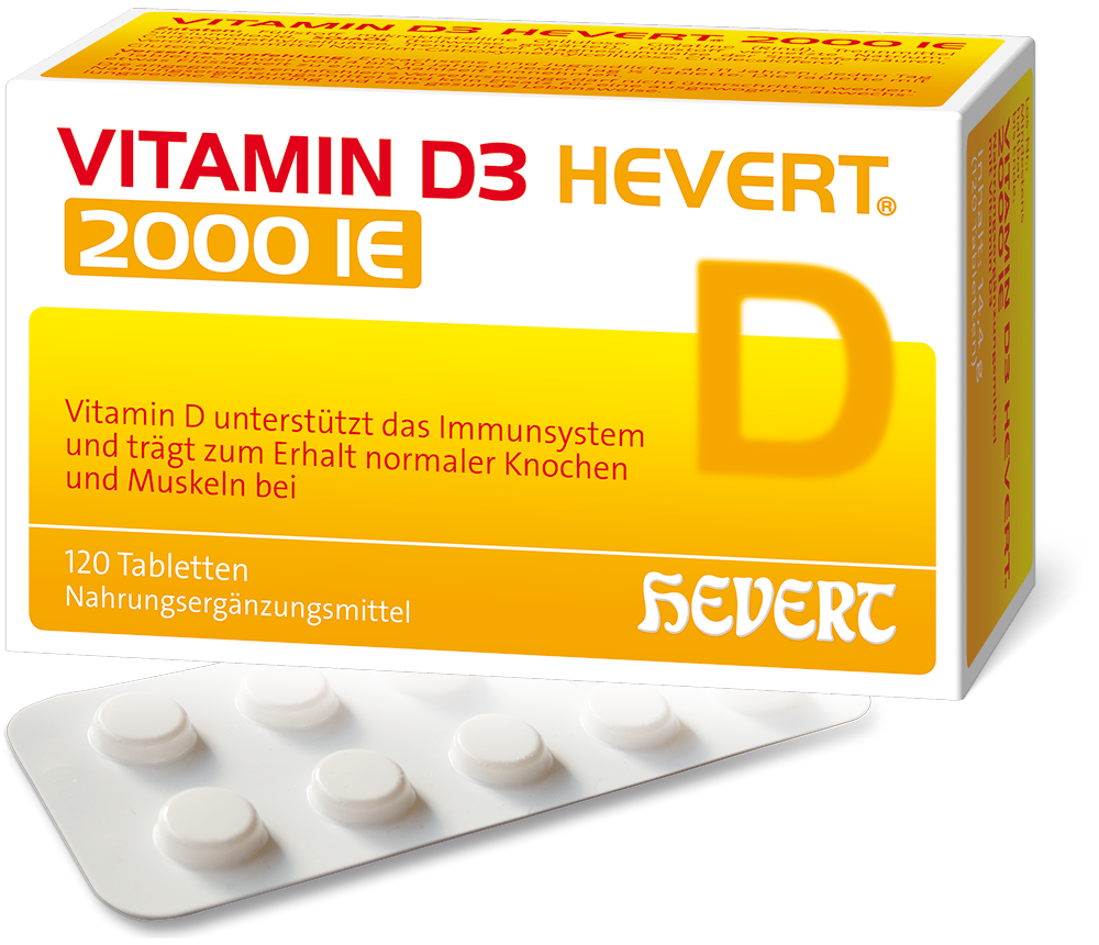 VITAMIN D3 HEVERT 2000 I.E. Tabletten